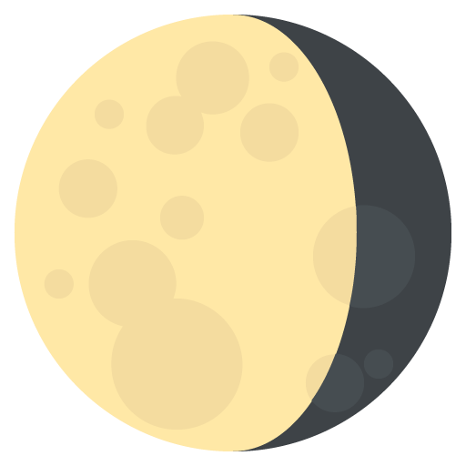 Waning Gibbous Moon Symbol Emoji