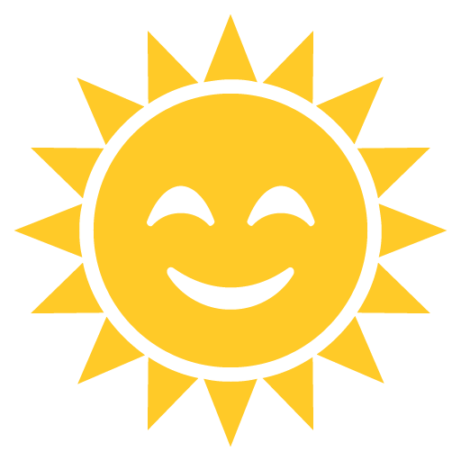 Sun With Face Emoji for Facebook, Email & SMS | ID#: 1567 | Emoji.co.uk
