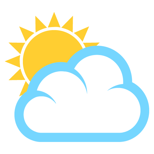 Sun Behind Cloud Emoji