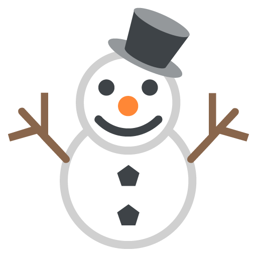 Snowman Without Snow Emoji