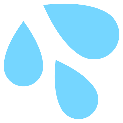 Splashing Sweat Symbol Emoji