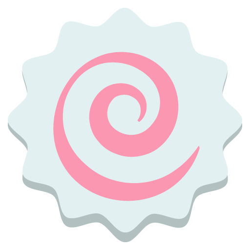 Fish Cake With Swirl Design Emoji