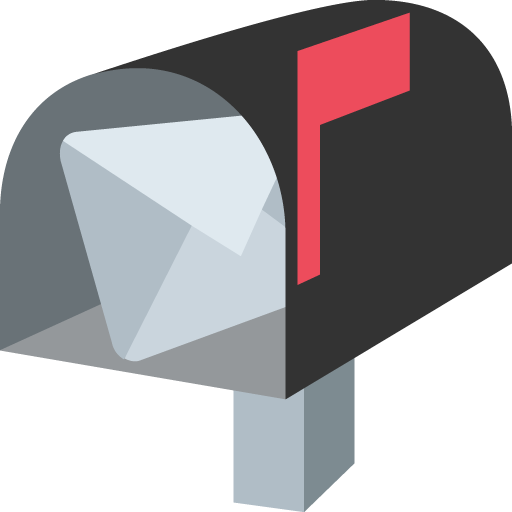 Open Mailbox With Raised Flag Emoji