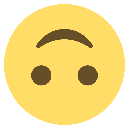 Upside-down Face Emoji