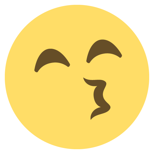 Kissing Face With Smiling Eyes Emoji