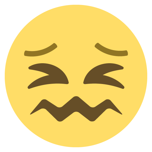 Confounded Face Emoji