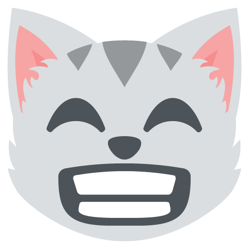 Grinning Cat Face With Smiling Eyes Emoji