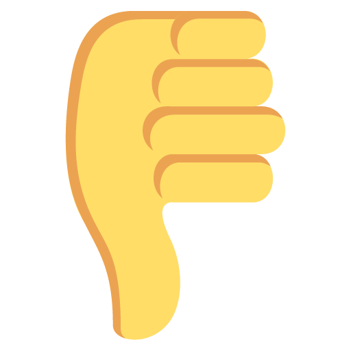 Thumbs Down Sign Emoji