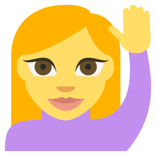 Happy Person Raising One Hand Emoji