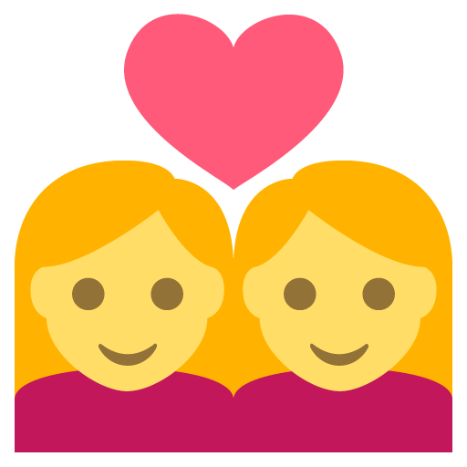 Couple (woman,woman) Emoji