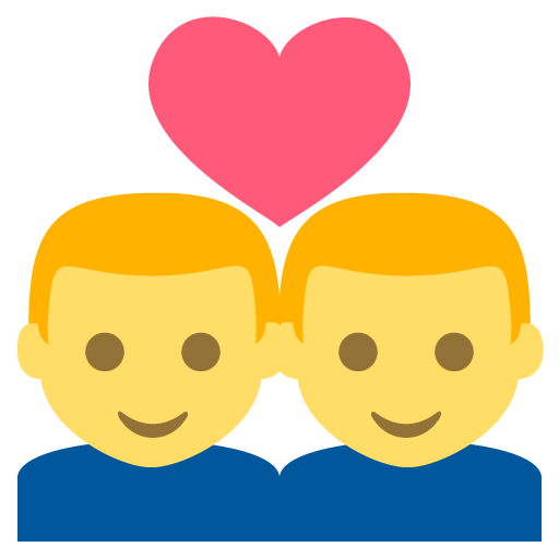 Couple (man,man) Emoji