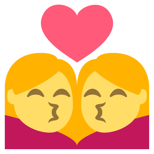 Kiss (woman,woman) Emoji