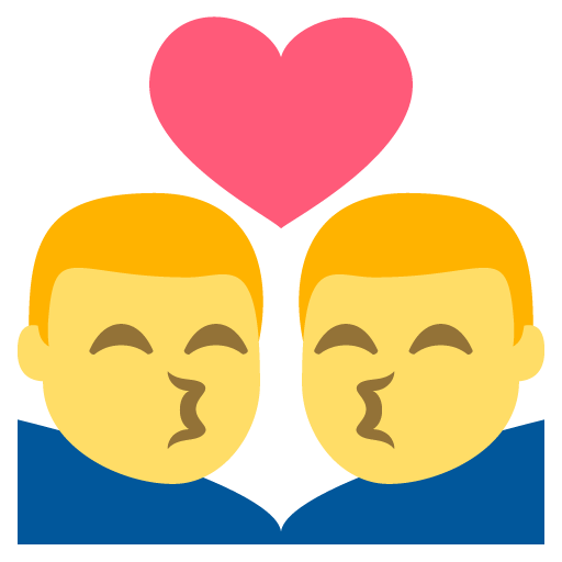 Kiss (man,man) Emoji