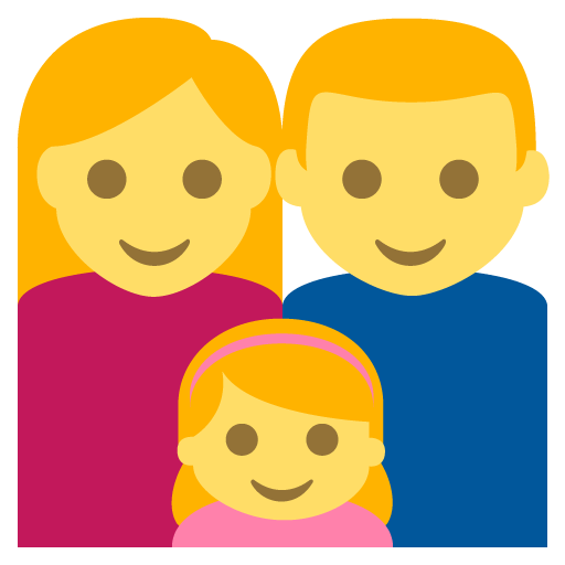 Family (man,woman,girl) Emoji
