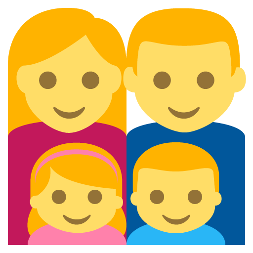 Family (man,woman,girl,boy) Emoji