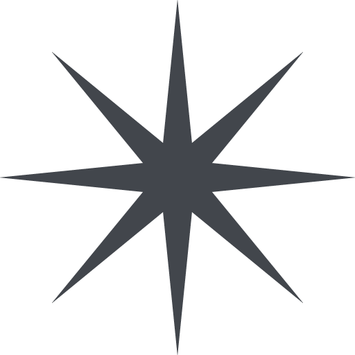 Eight Pointed Black Star Emoji