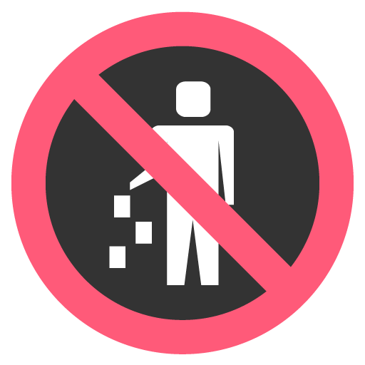 Do Not Litter Symbol Emoji