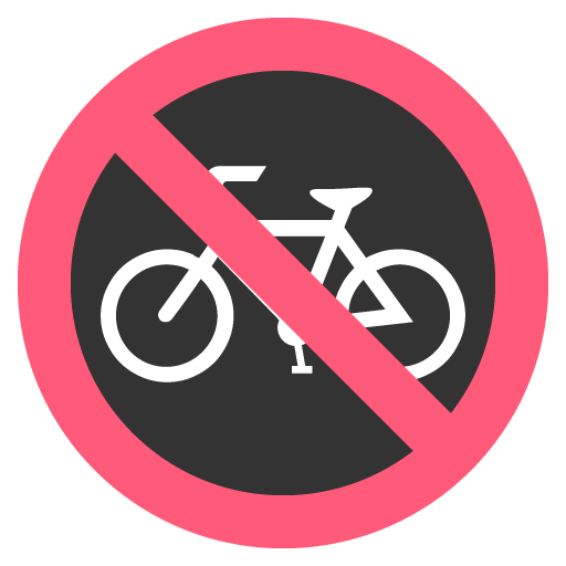 No Bicycles Emoji