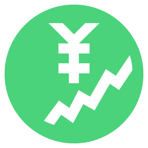 Chart With Upwards Trend And Yen Sign Emoji