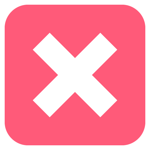 Negative Squared Cross Mark Emoji