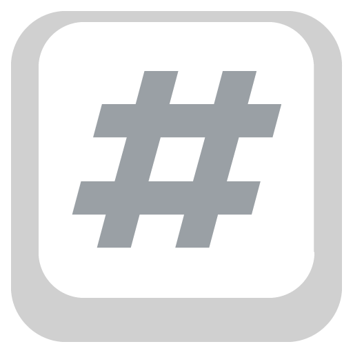 Keycap Number Sign | ID#: 2193 | Emoji.co.uk