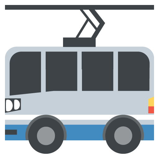 Trolleybus Emoji