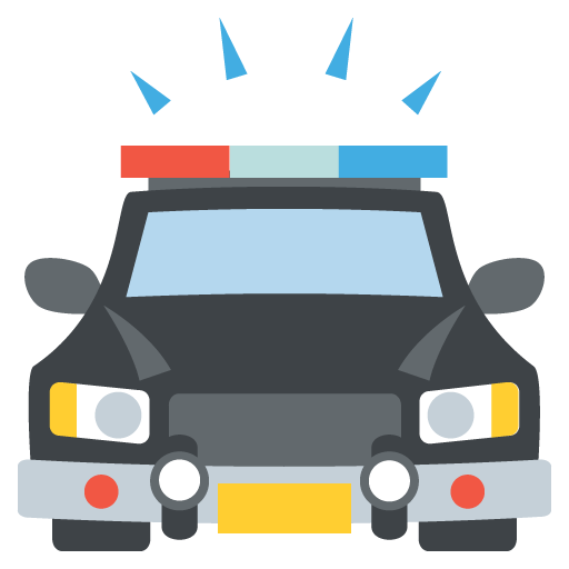 Oncoming Police Car Emoji