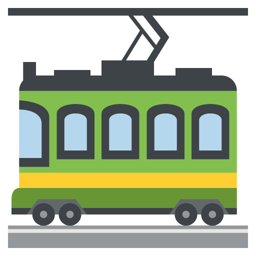 Tram Car Emoji