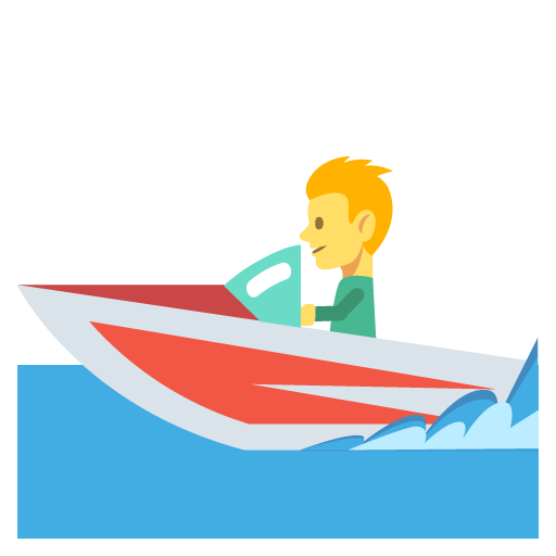 Speedboat Emoji