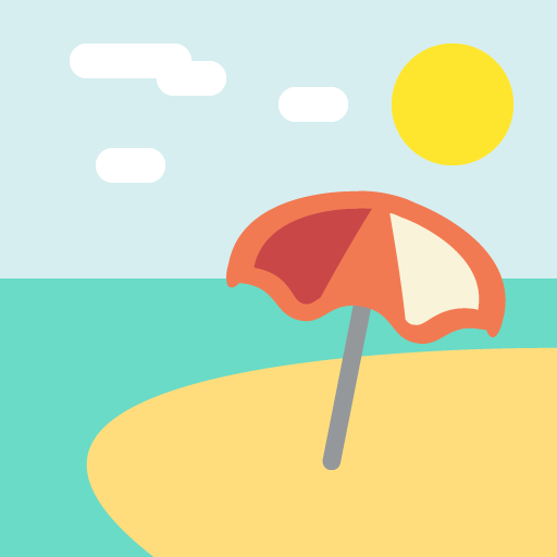 Beach With Umbrella Emoji