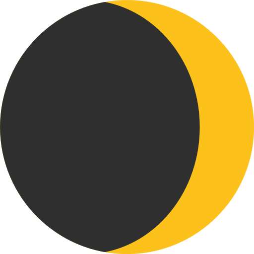 Waxing Crescent Moon Symbol Emoji