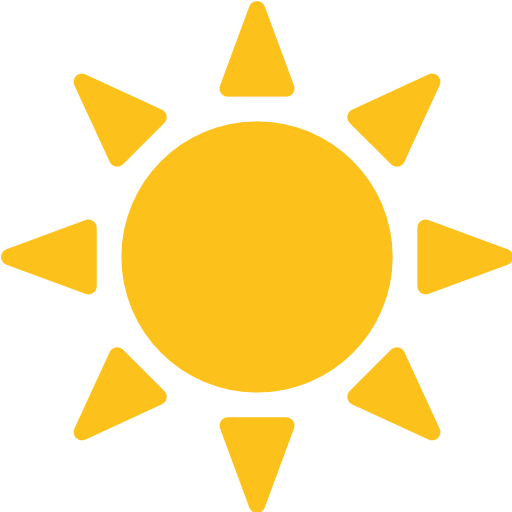 Black Sun With Rays Emoji