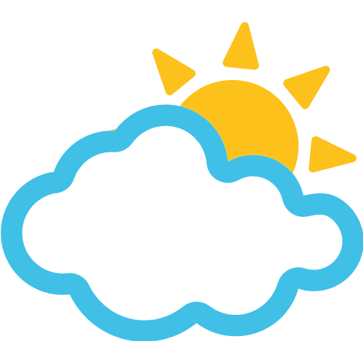 Sun Behind Cloud Emoji