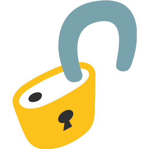 Open Lock Emoji