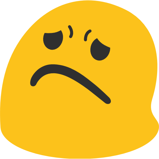 Worried Face Emoji