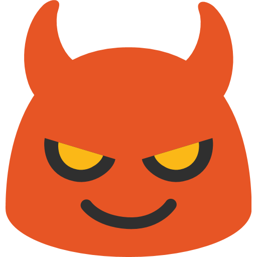 smiling imp emoji