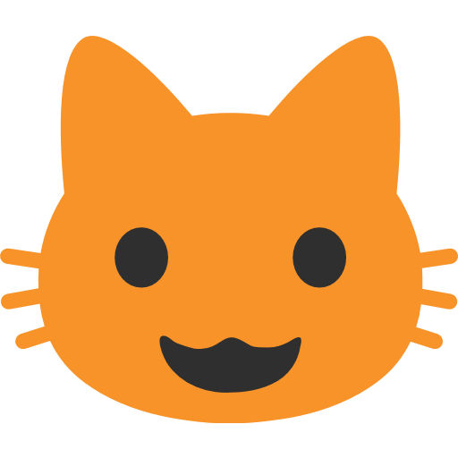 Smiling Cat Face With Open Mouth Emoji