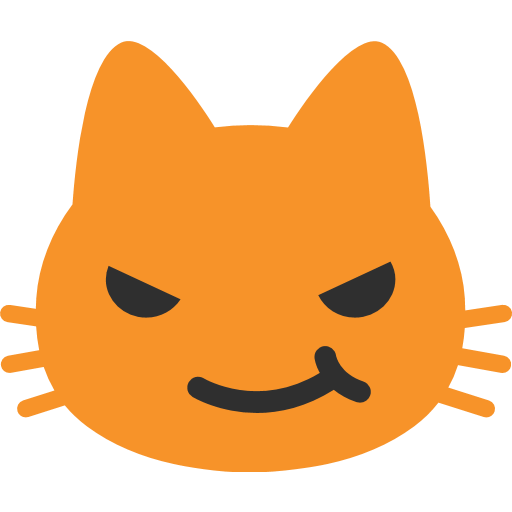 Cat Face With Wry Smile Emoji