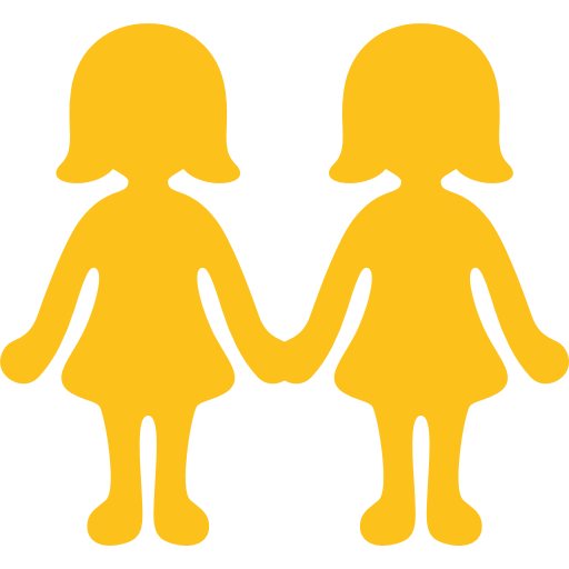 Two Women Holding Hands Emoji