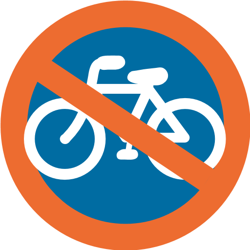 No Bicycles Emoji