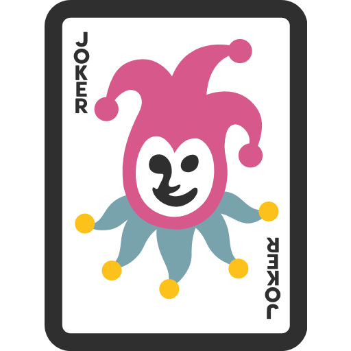 Playing Card Black Joker Emoji