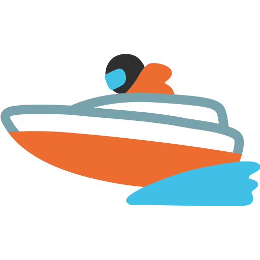 Speedboat Emoji