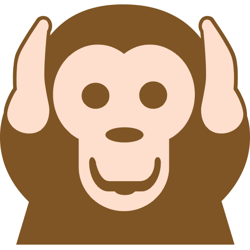 Hear-no-evil Monkey Emoji