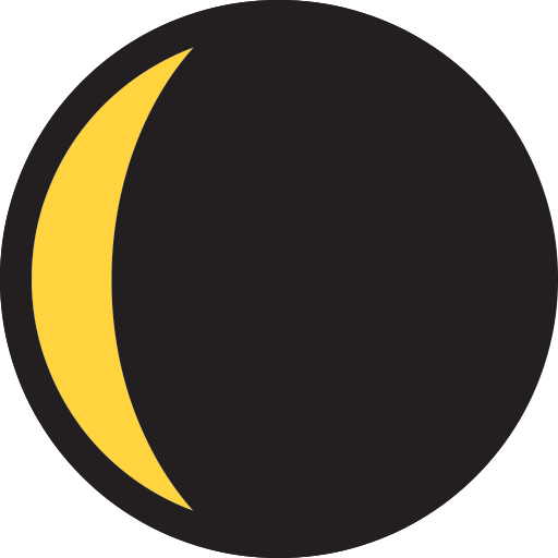 Waning Crescent Moon Symbol Emoji