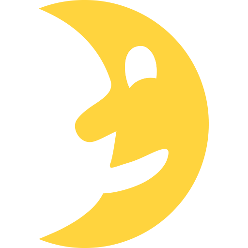 First Quarter Moon With Face Emoji