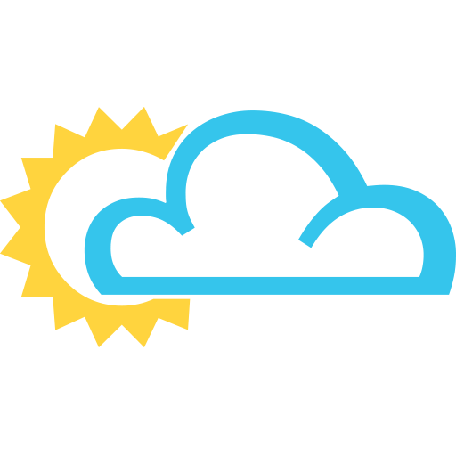 Sun Behind Cloud Emoji