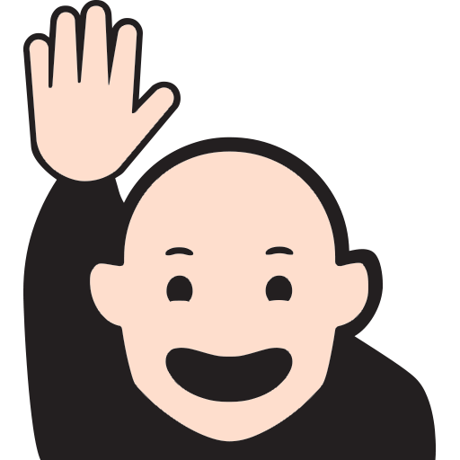 Happy Person Raising One Hand Emoji