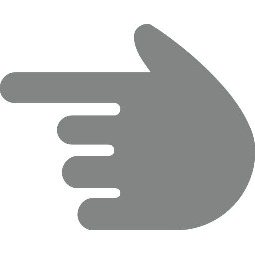 White Left Pointing Backhand Index Emoji