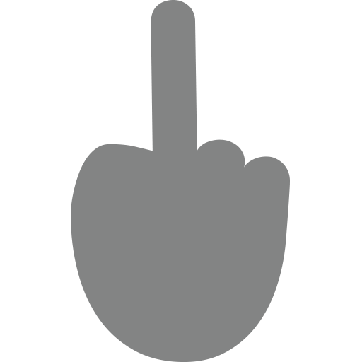 Reversed Hand With Middle Finger Extended Emoji