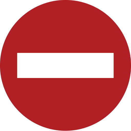 No Entry Emoji